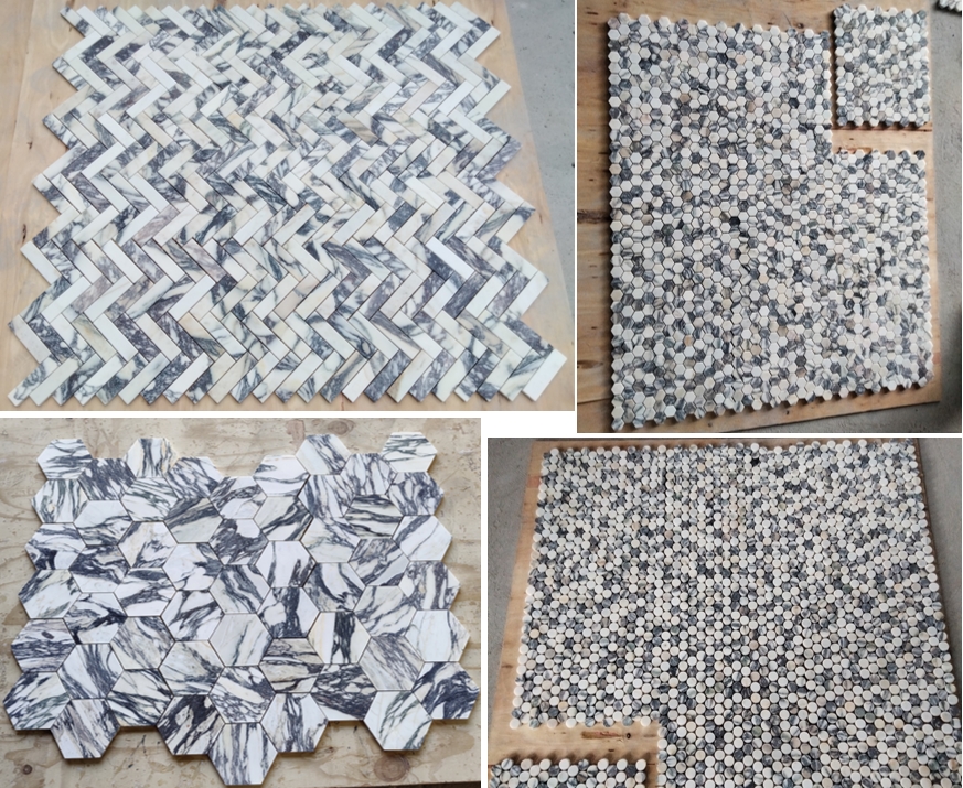 Calacatta viola mosaic