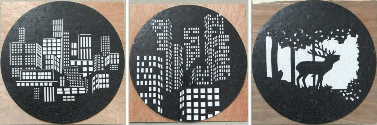 handmade natural stone art mosaic