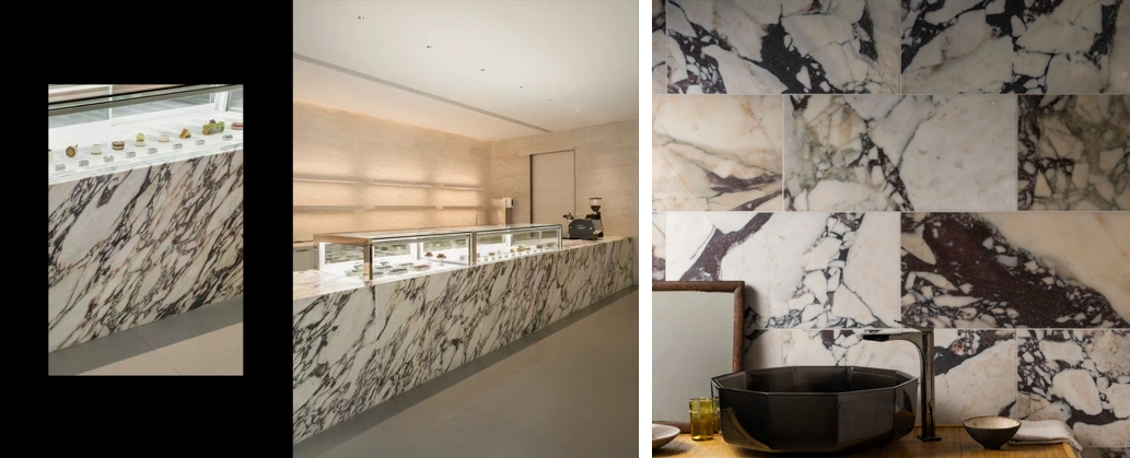 Calacatta Viola tile project