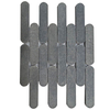 Black Basalt Stone Capsule Long Oval Mosaic Tiles Supplier