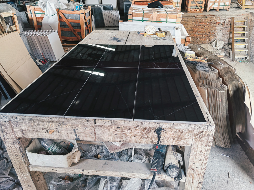 Black Nero Marquina tiles